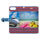 KRMSのsky beach 琉球2 Book-Style Smartphone Case:Opened (outside)