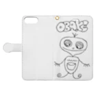 po-chanのOBAKE　オバケ Book-Style Smartphone Case:Opened (outside)