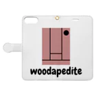 woodapedite Fukuoka shopのminimatou hanabue Book-Style Smartphone Case:Opened (outside)