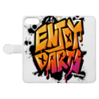 SWEET＆SPICY 【 すいすぱ 】ダーツのENJOY DARTS！ Book-Style Smartphone Case:Opened (outside)