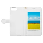 UKAWA LOVERSの青い海と黄金の棚田 Book-Style Smartphone Case:Opened (outside)