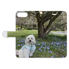 サニーSunny 犬グッズショップのサニーと公園 Book-Style Smartphone Case:Opened (outside)