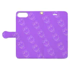 roku4のAoi_chan_purple Book-Style Smartphone Case:Opened (outside)