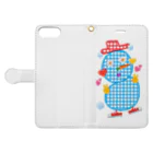 Happyーpop28c🎵のsnowmanman Book-Style Smartphone Case:Opened (outside)