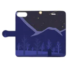 樹雨堂の羊たちの夜 Book-Style Smartphone Case:Opened (outside)