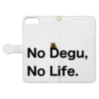 コムタン事務所の改訂版　No Degu,No Life. Book-Style Smartphone Case:Opened (outside)