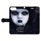 【ホラー専門店】ジルショップのDark Doll (縦長) Book-Style Smartphone Case:Opened (outside)