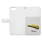 pistachio504のbanana Book-Style Smartphone Case:Opened (outside)