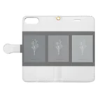 rilybiiの3 frame gray Book-Style Smartphone Case:Opened (outside)