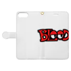 BLOODのBLOOD 手帳型スマホケースを開いた場合(外側)