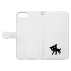 のほほん屋の黒猫さん Book-Style Smartphone Case:Opened (outside)