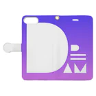 Dcpブランド🏳️‍🌈のDreamPurple-iPhoneCase 手帳型スマホケースを開いた場合(外側)