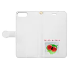 La Rose FleurのTwin Cherry Tomatoes（ツインチェリートマトちゃん♪） Book-Style Smartphone Case:Opened (outside)