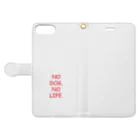 IGGYs ShopのNO DOG, NO LIFE. Book-Style Smartphone Case:Opened (outside)