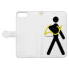 ぬるのThe Walking Hornist w/o Logo Book-Style Smartphone Case:Opened (outside)