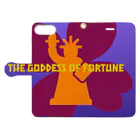 ごった煮商店のThe goddess of fortune 手帳型スマホケースを開いた場合(外側)