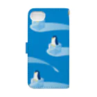 雑貨屋きゅう＠suzuri支店の氷とペンギン　手帳型スマホケース Book-Style Smartphone Case :back