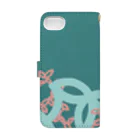 ryunosuke. storeのryunosuke柄（nature） Book-Style Smartphone Case :back