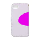 A. fashion apparelのoptical illusion pink 手帳型スマホケースの裏面