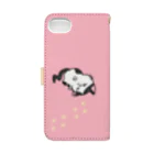 kirara12_18の福を呼ぶ！！かぎしっぽねこ大ちゃん桃 Book-Style Smartphone Case :back