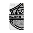 YUTANEKO公式ショップのYTNK Racing motorcycles チームロゴB 手帳型スマホケースの裏面