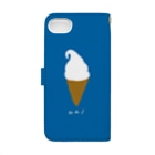 ▷            chiroruのソフトクリーム 1( 手帳型ver. ) Book-Style Smartphone Case :back