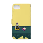 Oedo CollectionのParty People／手帳型スマホケース Book-Style Smartphone Case :back