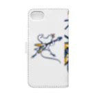 Momi Buncho Lab SHOPのフライングV文鳥(iPhone6/6s/7/8用) Book-Style Smartphone Case :back