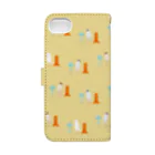 るこの細長い仲間たち beige Book-Style Smartphone Case :back