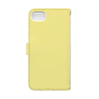 Nico Rab.のくりぃむそーだ yellow Book-Style Smartphone Case :back