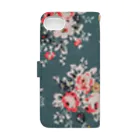 citrus-flowerのエレガント·フラワー Book-Style Smartphone Case :back