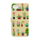 うさぎのきた道&の鉢植えたち集合（V Book-Style Smartphone Case :back