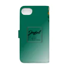 .JUICY-SHOP. | JOYFULのJOYFUL | Requesting Cat | 萌葱色 Book-Style Smartphone Case :back