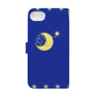 とめ子さんのNaughty Moon Prince Book-Style Smartphone Case :back