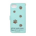 くろねこ倶楽部のiPhoneSE,6S,６,7,8,Xs,X用 Book-Style Smartphone Case :back