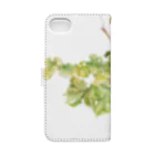 Joy. Ree Illustration SUZURI Shop のGrapes（英国の葡萄畑より） Book-Style Smartphone Case :back