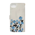 AYA OKAWA online shopの蒼と猫 Book-Style Smartphone Case :back