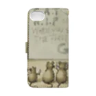 amibaのCat講座 Book-Style Smartphone Case :back