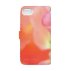 Flowering TAOの燈火【スイトピー】（花の色） Book-Style Smartphone Case :back