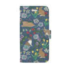 SCHINAKO'Sのうさぎさんと早春の花 Book-Style Smartphone Case