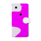 A. fashion apparelのoptical illusion pink 手帳型スマホケース