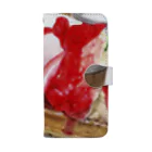 Mutsumi T shopのStrawberry waffle  Book-Style Smartphone Case