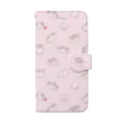 しらたまちゃんSHOPu〜🐽のいっぱいしらたまちゃん（ピンク） Book-Style Smartphone Case