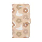 るこの蕎麦ぼうろとハト 桃 Book-Style Smartphone Case