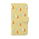 るこの細長い仲間たち beige Book-Style Smartphone Case