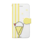 Nico Rab.のくりぃむそーだ yellow Book-Style Smartphone Case