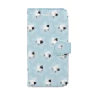 一羽のすずめのDove on the Sheep [blue] Book-Style Smartphone Case