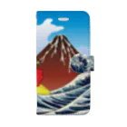 Drecome_Designの 紅富士波乗写楽 Book-Style Smartphone Case