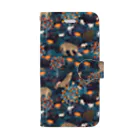 ルルエチュードのやさしいおおかみ（ブラック） Book-Style Smartphone Case