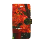 スマホケース 琥珀堂の紅葉  Book-Style Smartphone Case